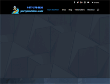 Tablet Screenshot of partymachines.com